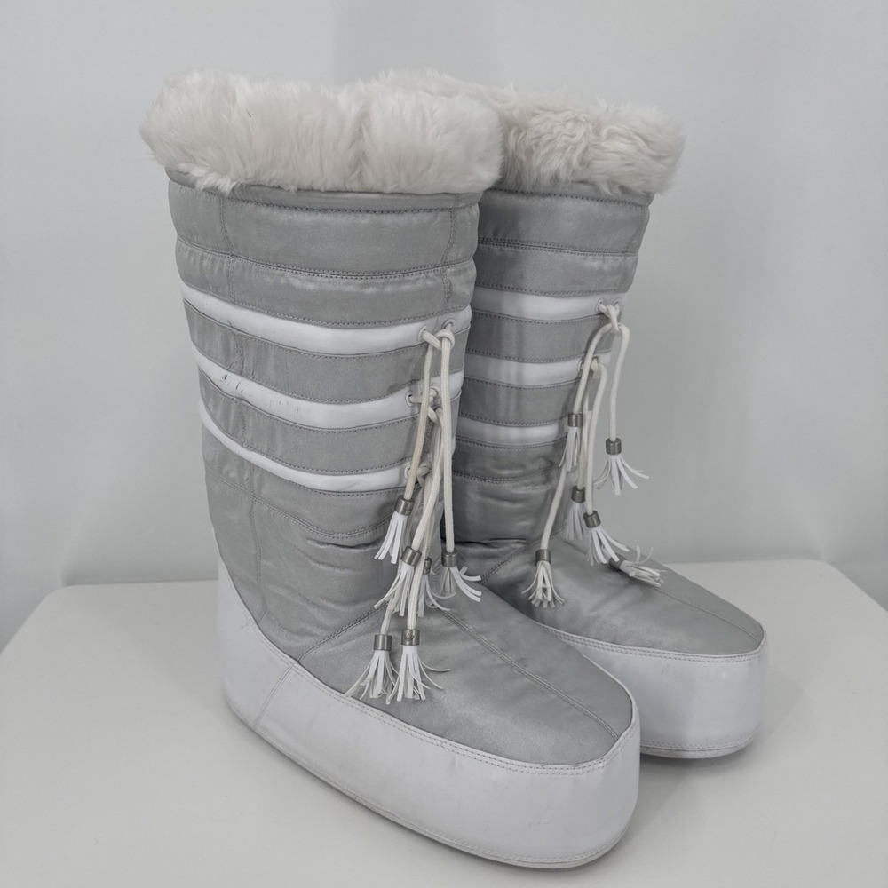 ADIDAS Y2K 90 Winter BOOTS ski Snow CARLO GRUBER fur Platform Shoes W size 6.5